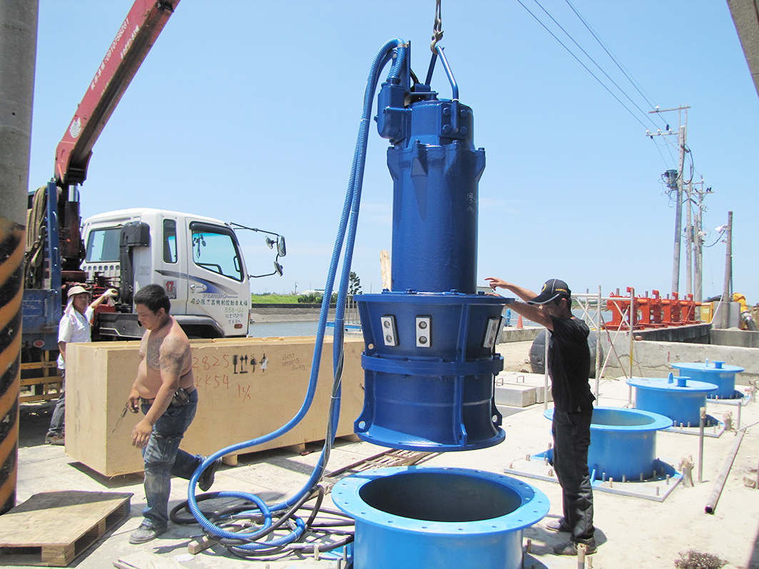 台灣嘉義 東石鄉港墘抽水站改善應急工程案