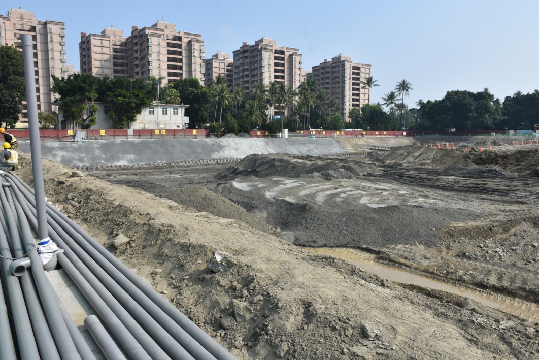 台灣屏東 榮民總醫院(榮總)地基工程排水