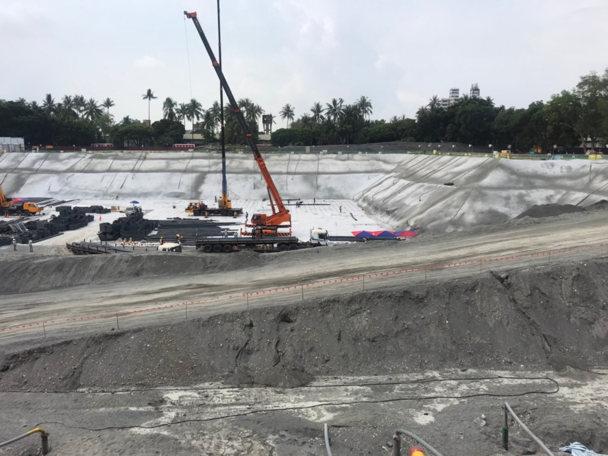 台灣屏東 榮民總醫院(榮總)地基工程排水