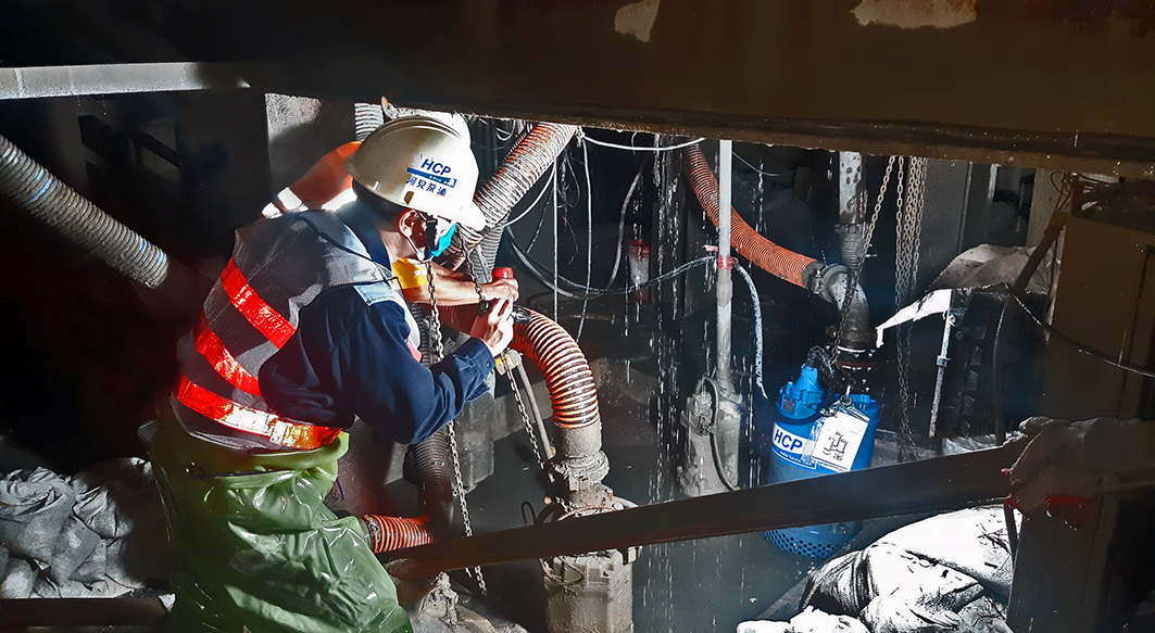 台灣台北 捷運萬大線工程排水