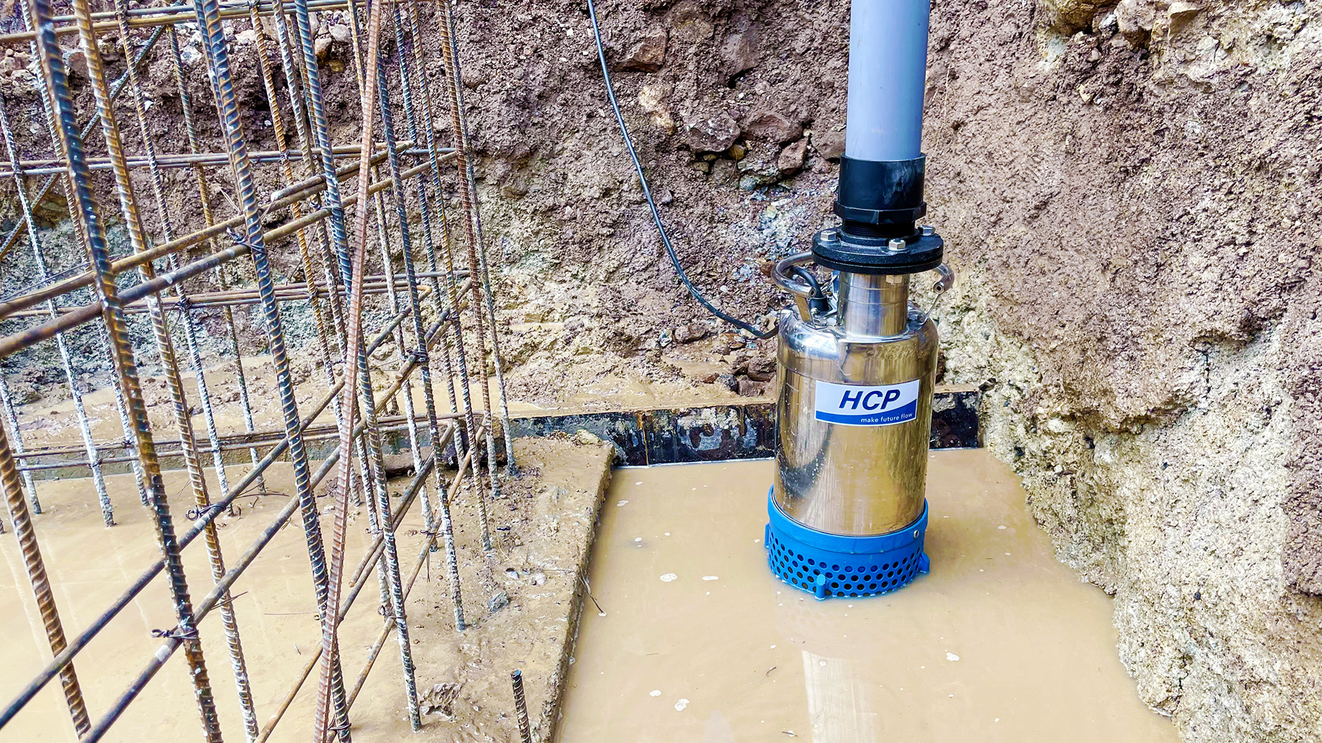 越南隆安 建廠工地積水排除