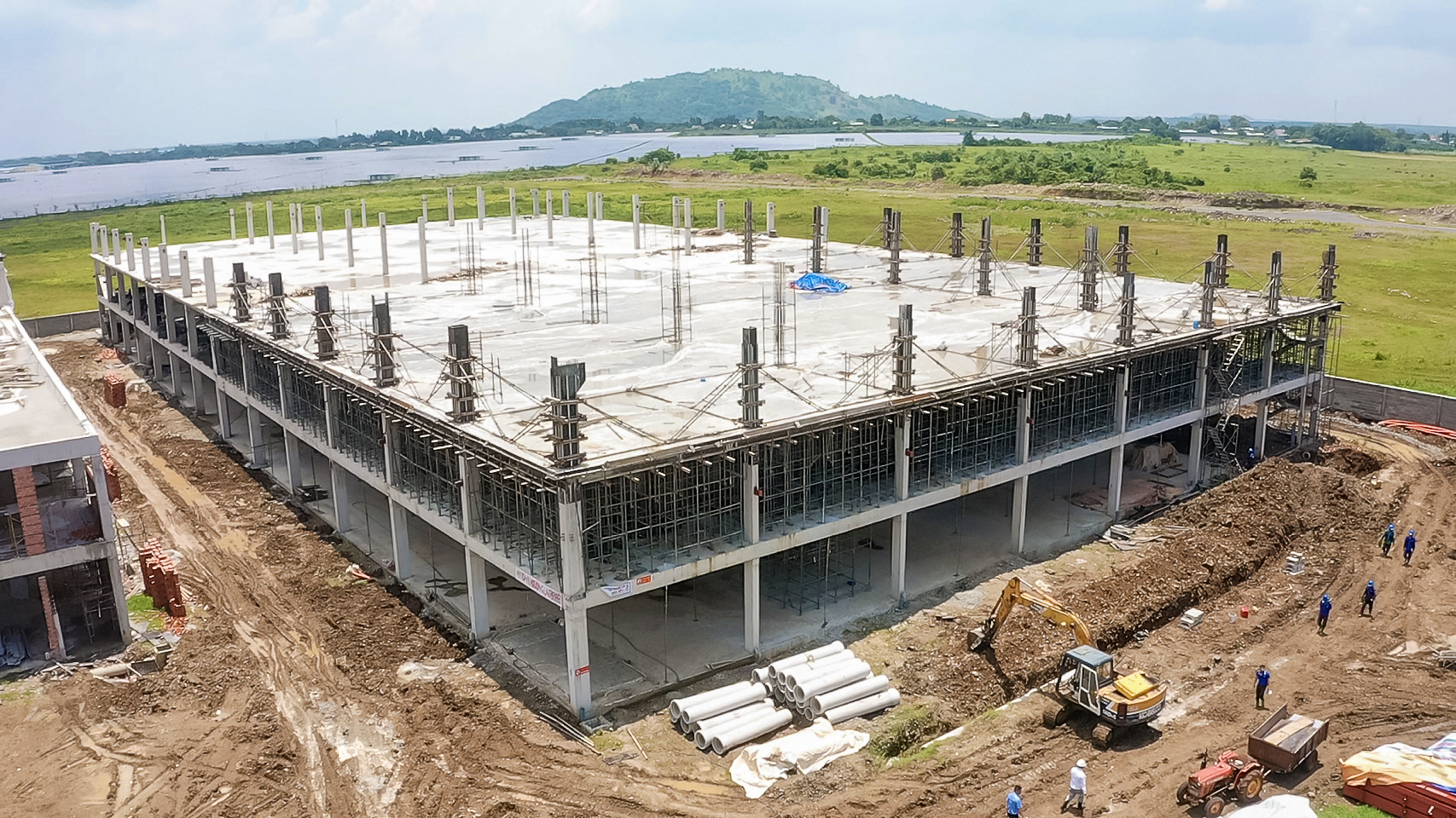 越南隆安 建廠工地積水排除